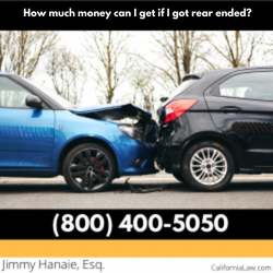 How much money can I get if I got rear ended?