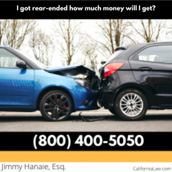 I got rear-ended how much money will I get?