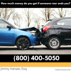 How much money do you get if someone rear ends you?