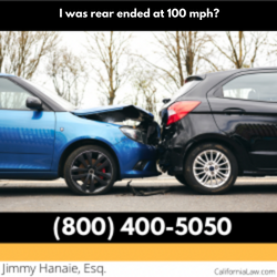 I was rear ended at 100 mph?