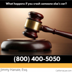 What happens if you crash someone else's car?